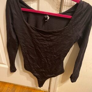 Black Long Sleeve Bodysuit